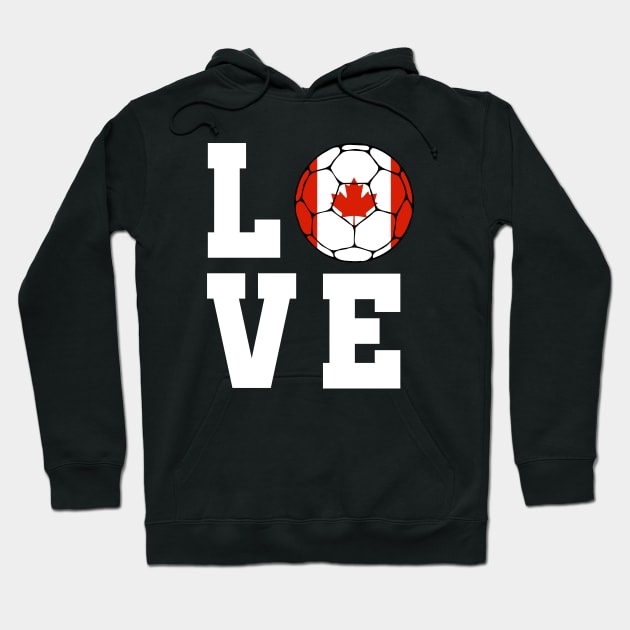 Canada Soccer Lover Hoodie by footballomatic